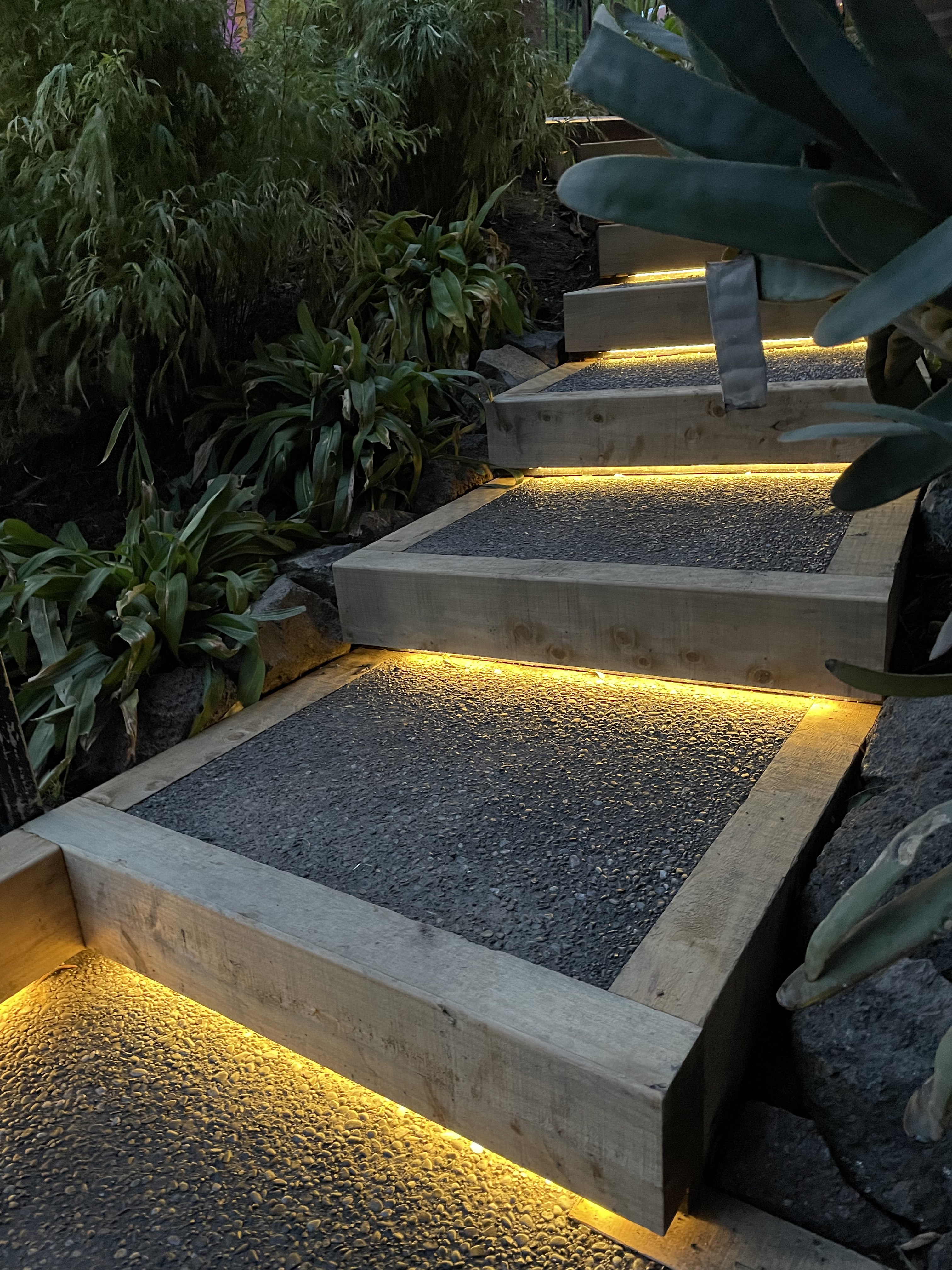 Using SAL Strip Lighting to create outdoor features.