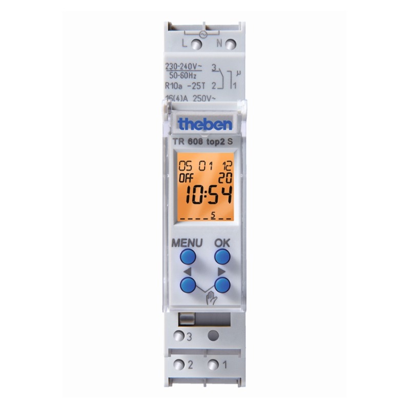 TR 608 top2 S Digital time switch with weekly program