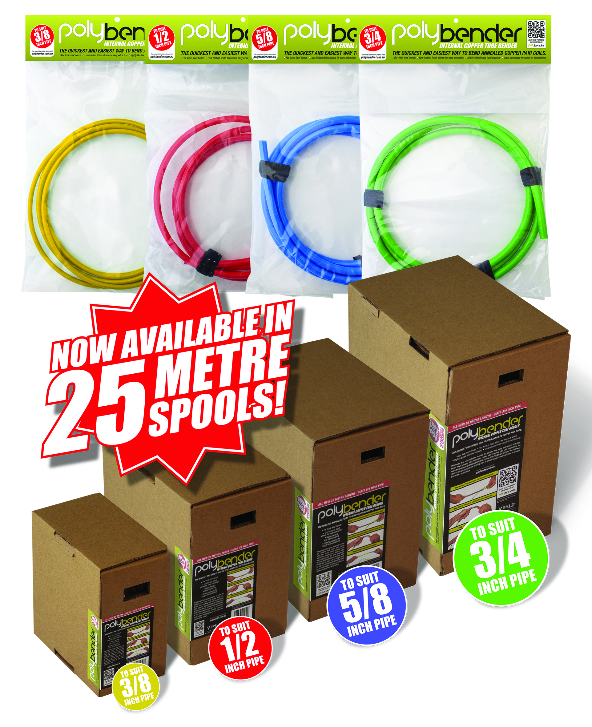 Polybender Internal Copper Tube Bender Electrical, tool and lighting