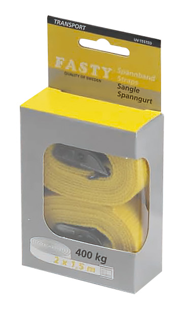 Fasty Eco Strap Cinghie Di Fissaggio 20 Mm X 1,5 M - Set Da 10, 300 Kg, In Acciaio Professionale, 30% Riciclato, Resistenti UV, Prodotto In Svezia