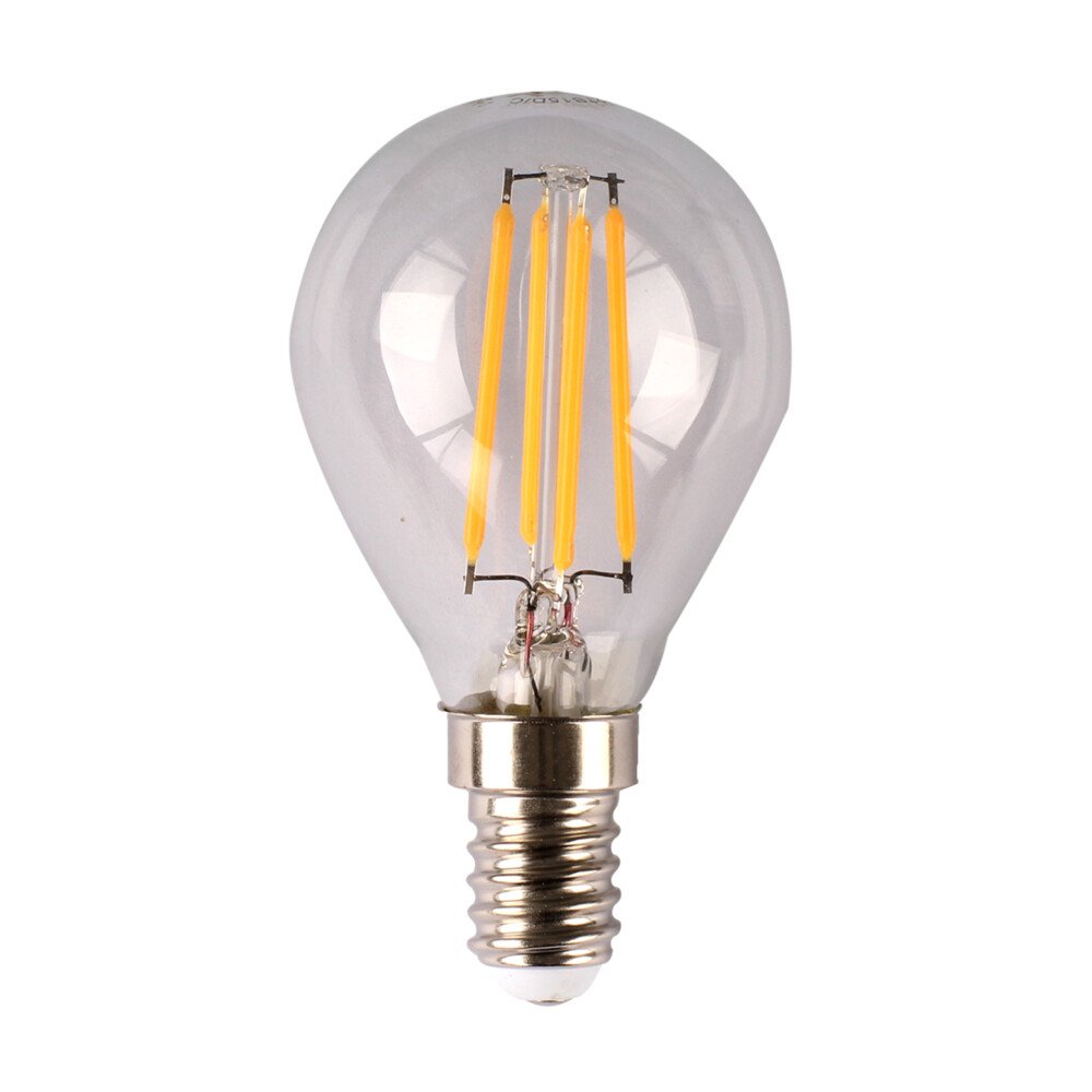 Lamp FANCY RND LED 4W 2.7K B15 450lm Clear DIMMABLE