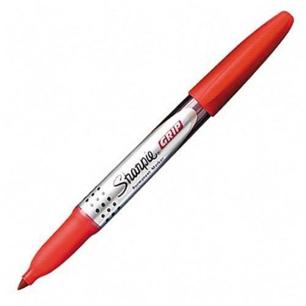 Sharpie Grip Fine Permanent Marker Red Electrical, tool and lighting