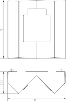 TD 9070969 Corner Bracket for theLeda S WH technical drawing