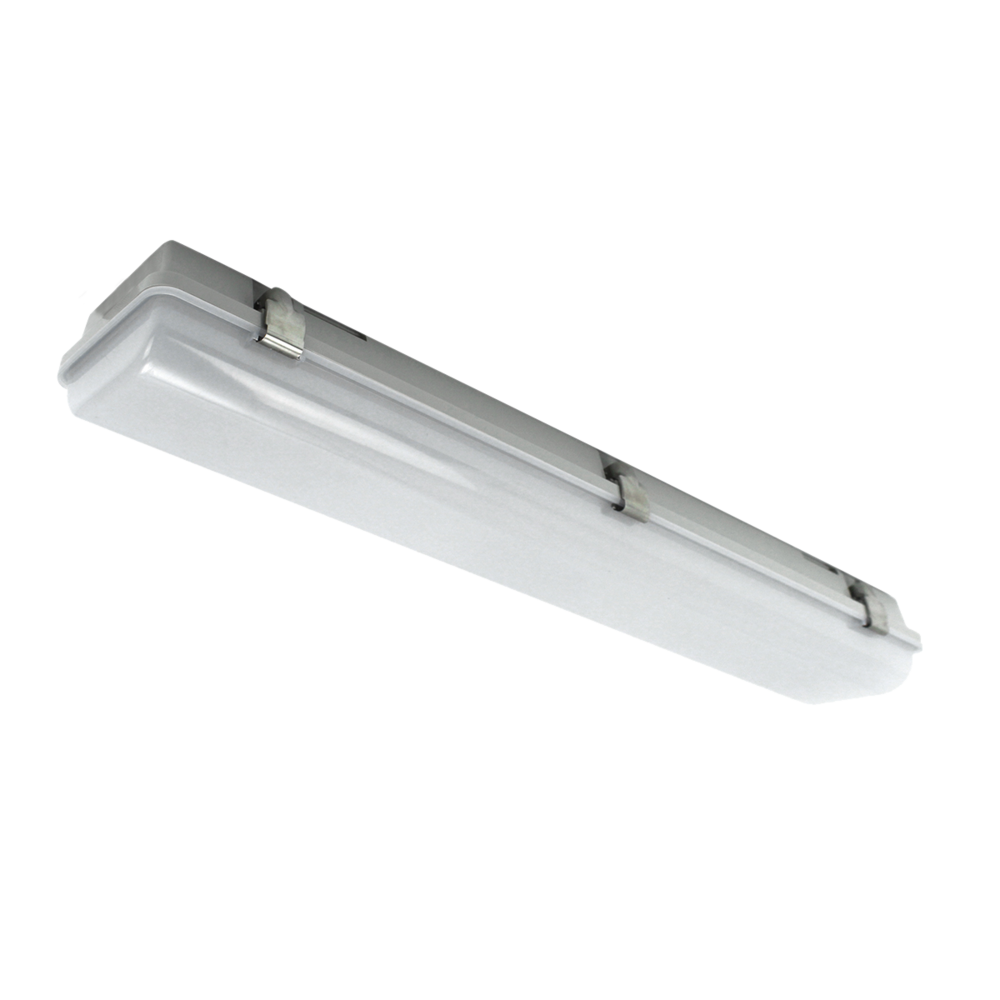 SAL SOL Under Veranda 10/20W GR IP65 IK08 Tri Colour LED BattenDual Power 900/1800 Lumens642 L x 118 W x 77mm H